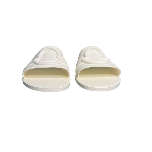 Moncler NIB Mon Ligo Slides in White Size 39 - Picture 9 of 14